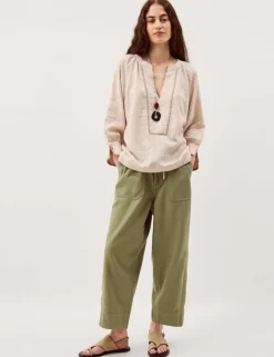 Linen Rich Striped Top