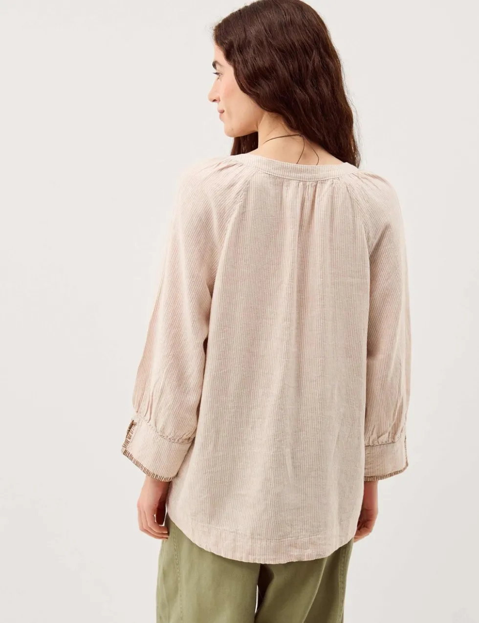 Linen Rich Striped Top