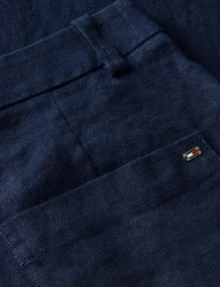 Linen Rich Tailored Wide Leg Trousers