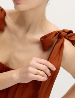Linen Rich Tie Bow Maxi Beach Dress