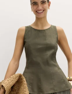 Linen Rich Vest Top