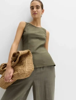 Linen Rich Vest Top