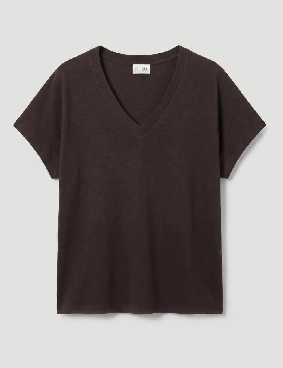 Linen Rich V-Neck T-Shirt