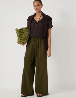 Linen Rich V-Neck T-Shirt