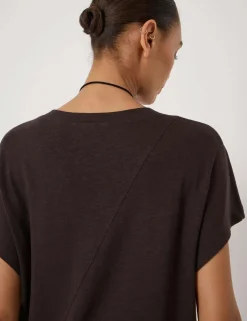 Linen Rich V-Neck T-Shirt