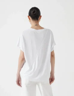 Linen Rich V-Neck T-Shirt