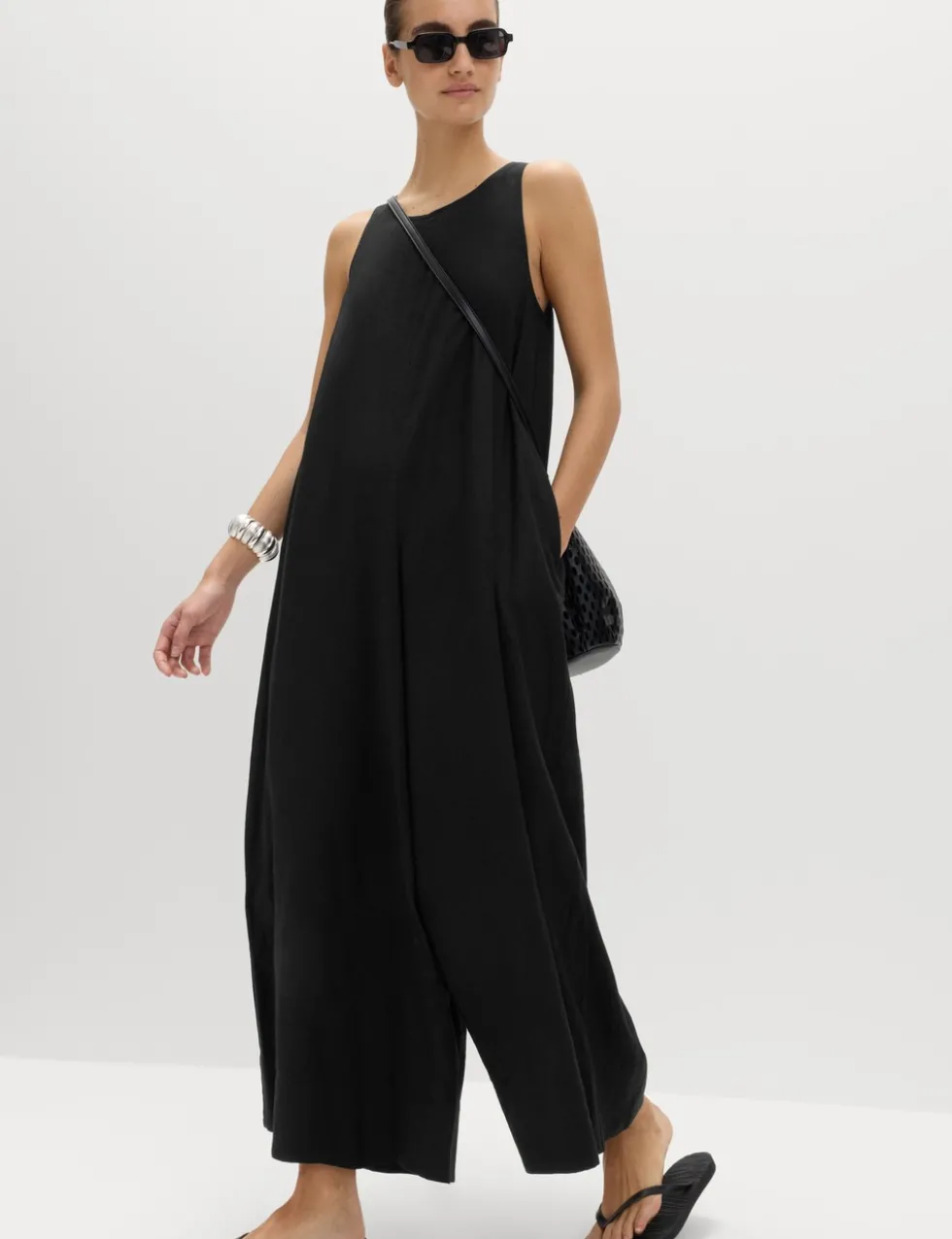 Linen Rich Volume Jumpsuit
