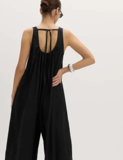 Linen Rich Volume Jumpsuit