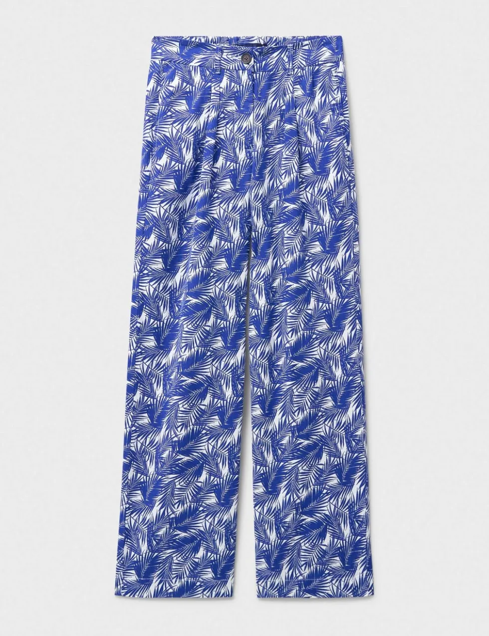 Linen Rich Wide Leg Trousers
