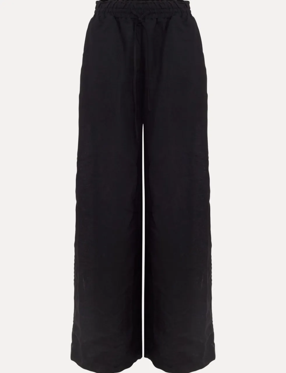 Linen Rich Wide Leg Trousers
