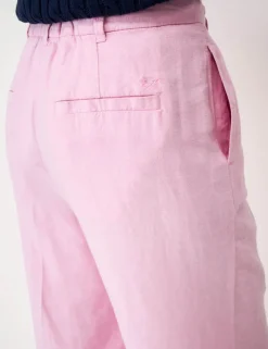 Linen Rich Wide Leg Trousers