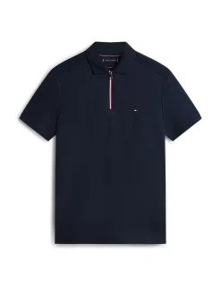 Liquid Pure Cotton Half Zip Polo Shirt