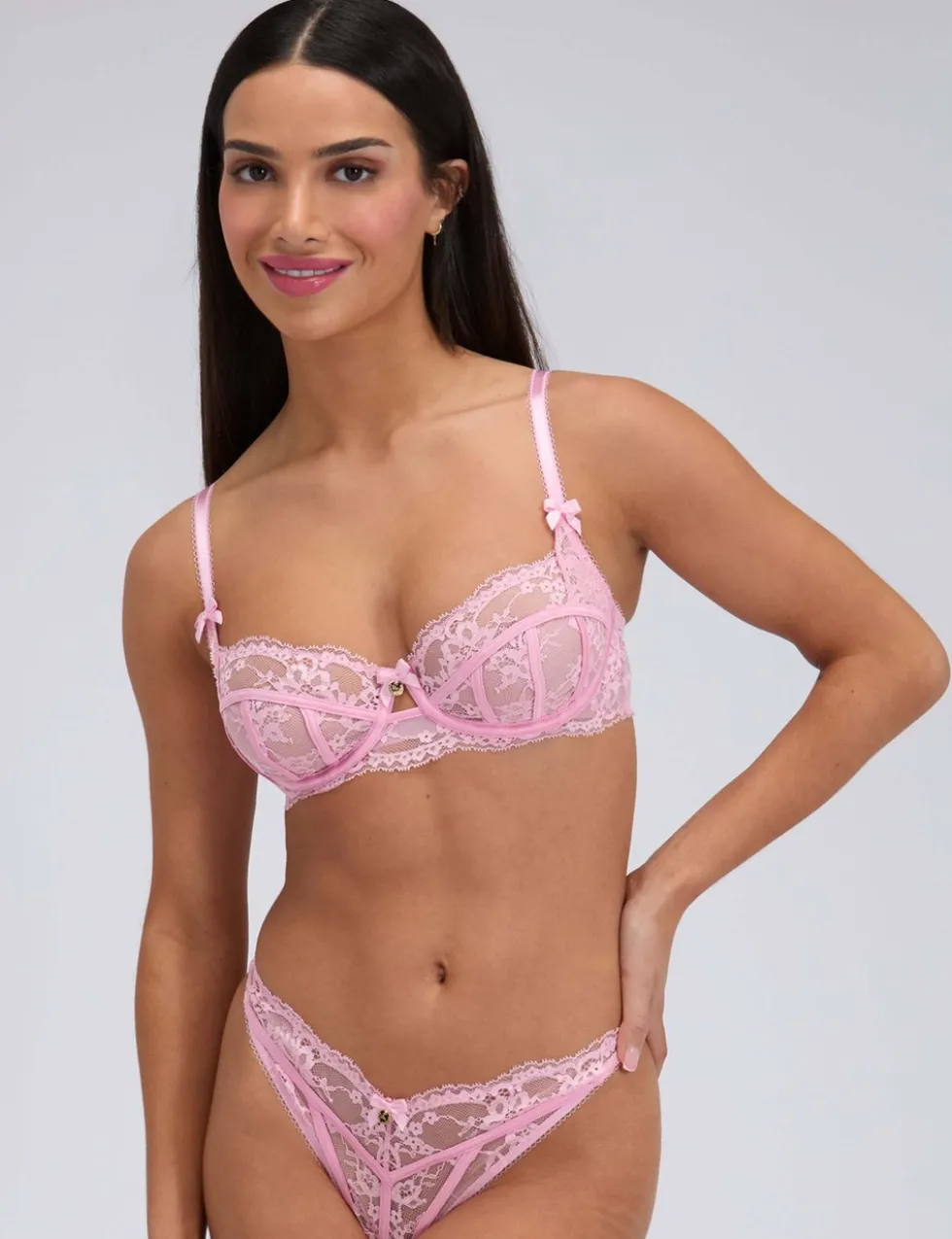 Lita Lace Wired Balconette Bra (A-E)