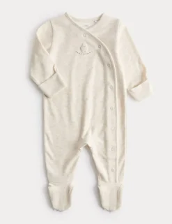 Little Monster' Slogan Sleepsuit (Newborn-1 Year)