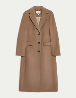 Longline Pure Wool Boyfriend Coat