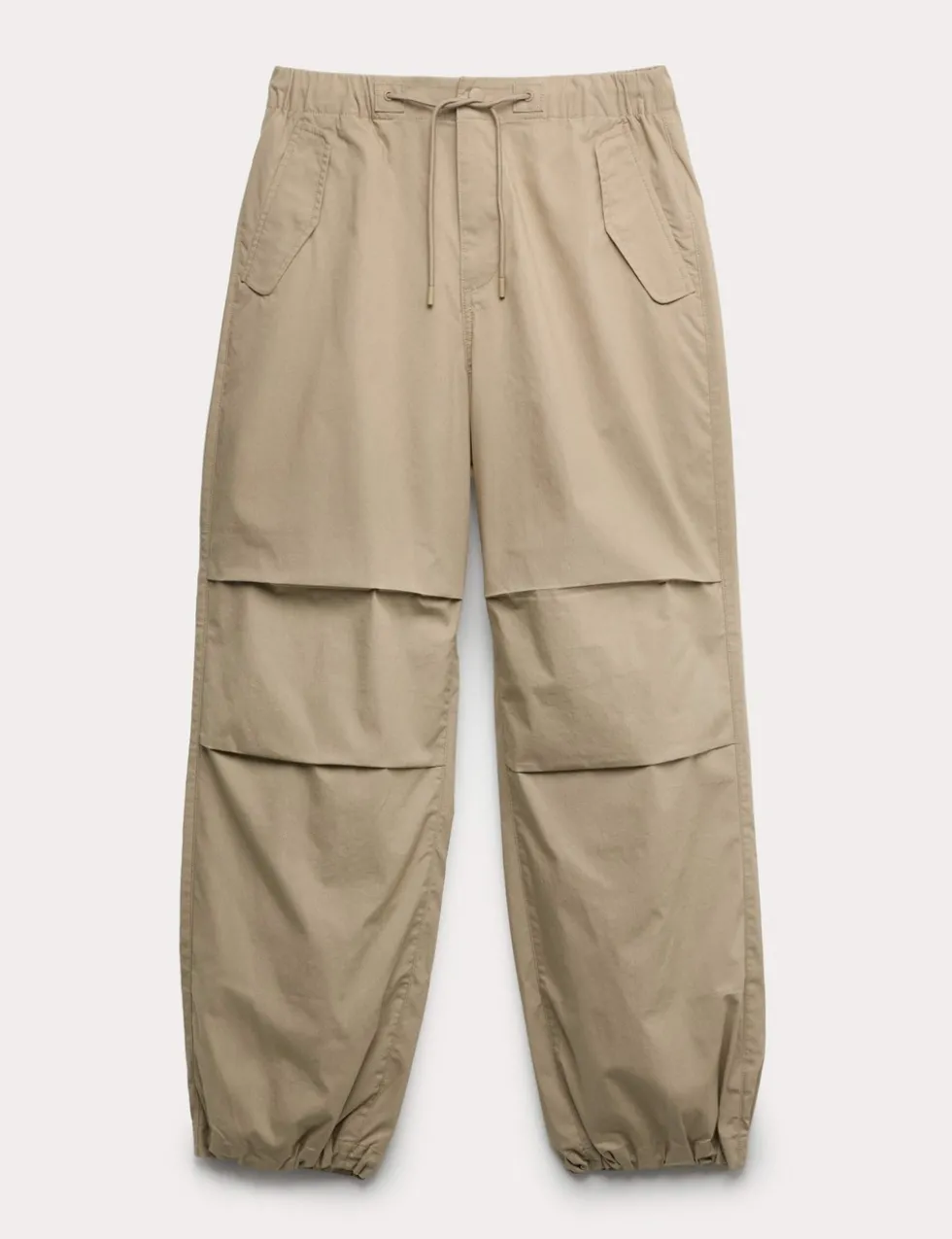Loose Fit Elasticated Waist Parachute Trousers