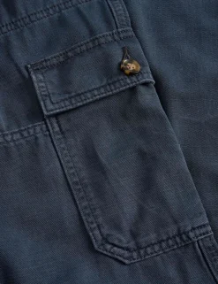 Loose Fit Pure Cotton Cargo Trousers