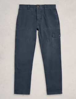 Loose Fit Pure Cotton Cargo Trousers