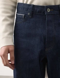 Loose Fit Pure Cotton Japanese Selvedge Jeans