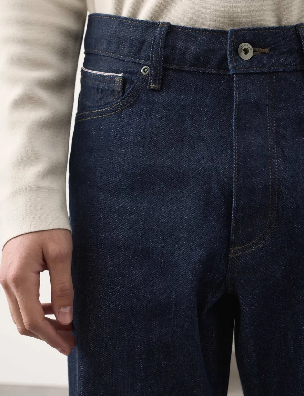 Loose Fit Pure Cotton Japanese Selvedge Jeans