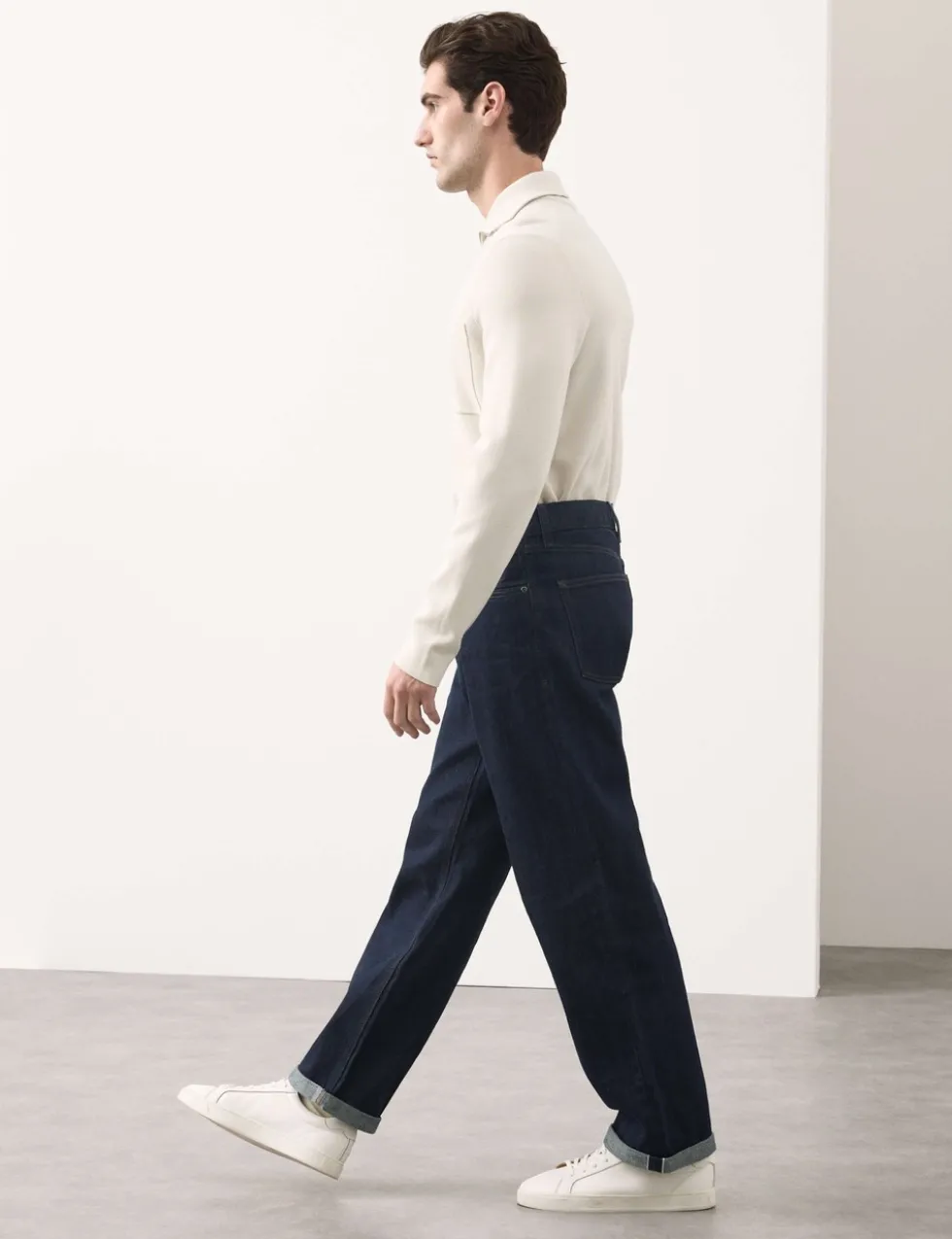 Loose Fit Pure Cotton Japanese Selvedge Jeans