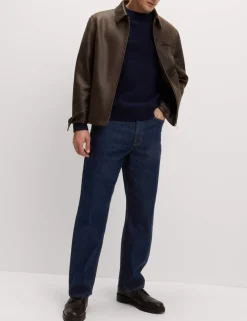 Loose Fit Pure Cotton Rigid Jeans
