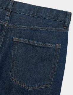 Loose Fit Pure Cotton Rigid Jeans