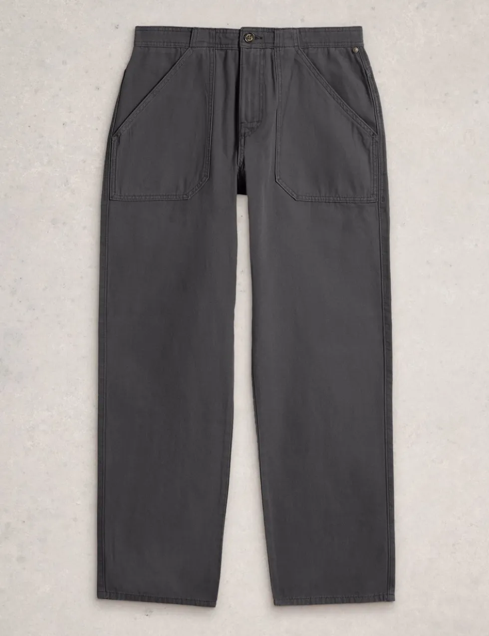 Loose Fit Pure Cotton Utility Trousers