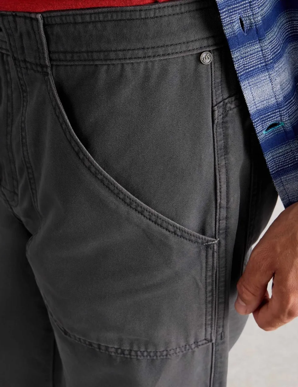 Loose Fit Pure Cotton Utility Trousers