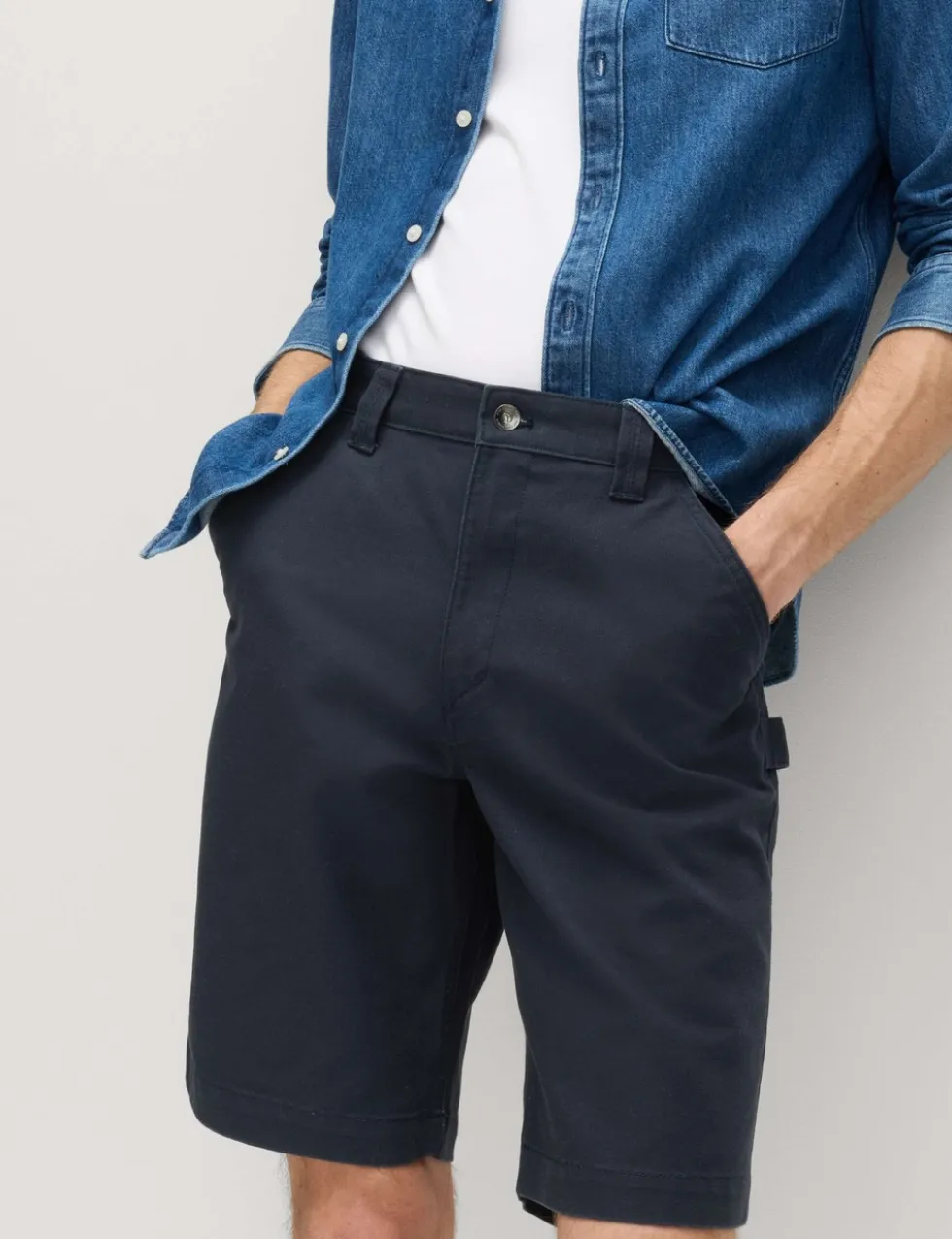 Loose Fit Pure Cotton Utility Shorts