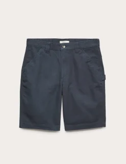 Loose Fit Pure Cotton Utility Shorts