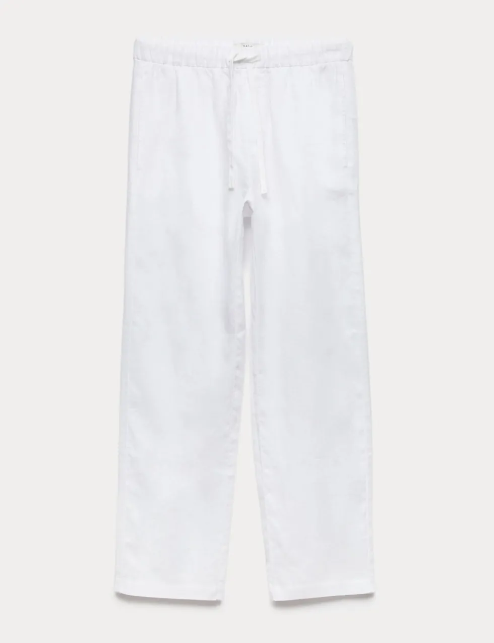 Loose Fit Pure Linen Elasticated Waist Trousers
