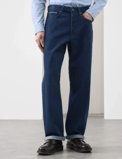 Loose Fit Rigid Pure Cotton Selvedge Jeans