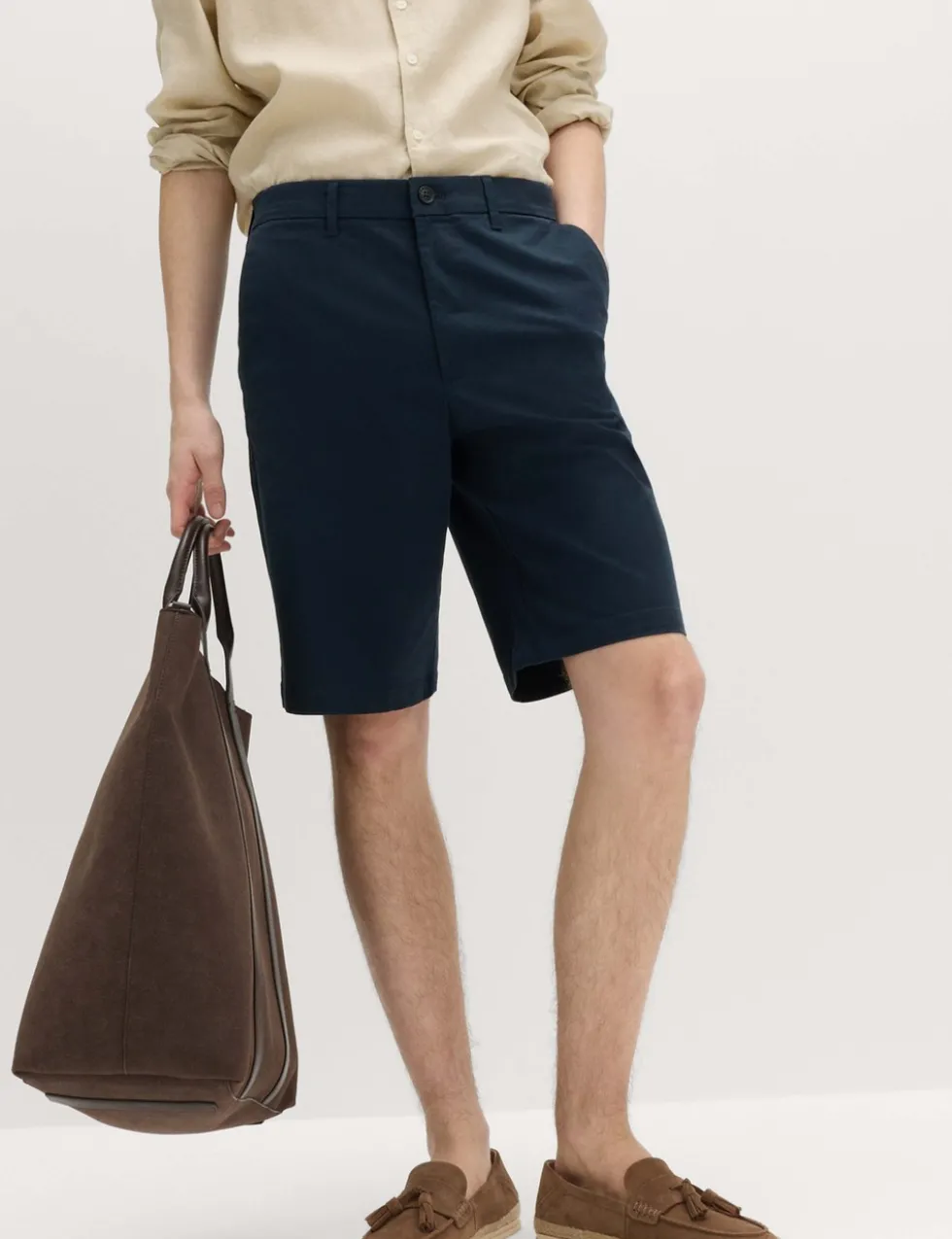 Loose Fit Stretch Chino Shorts