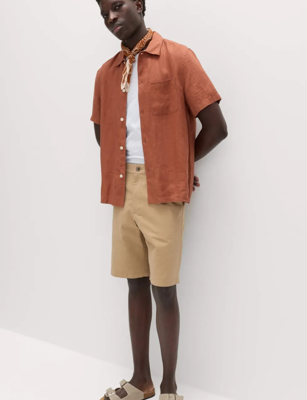 Loose Fit Stretch Chino Shorts