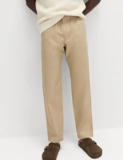 Loose Tapered Fit Lightweight Trousers