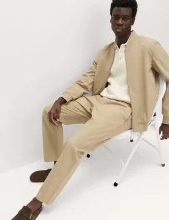 Loose Tapered Fit Lightweight Trousers