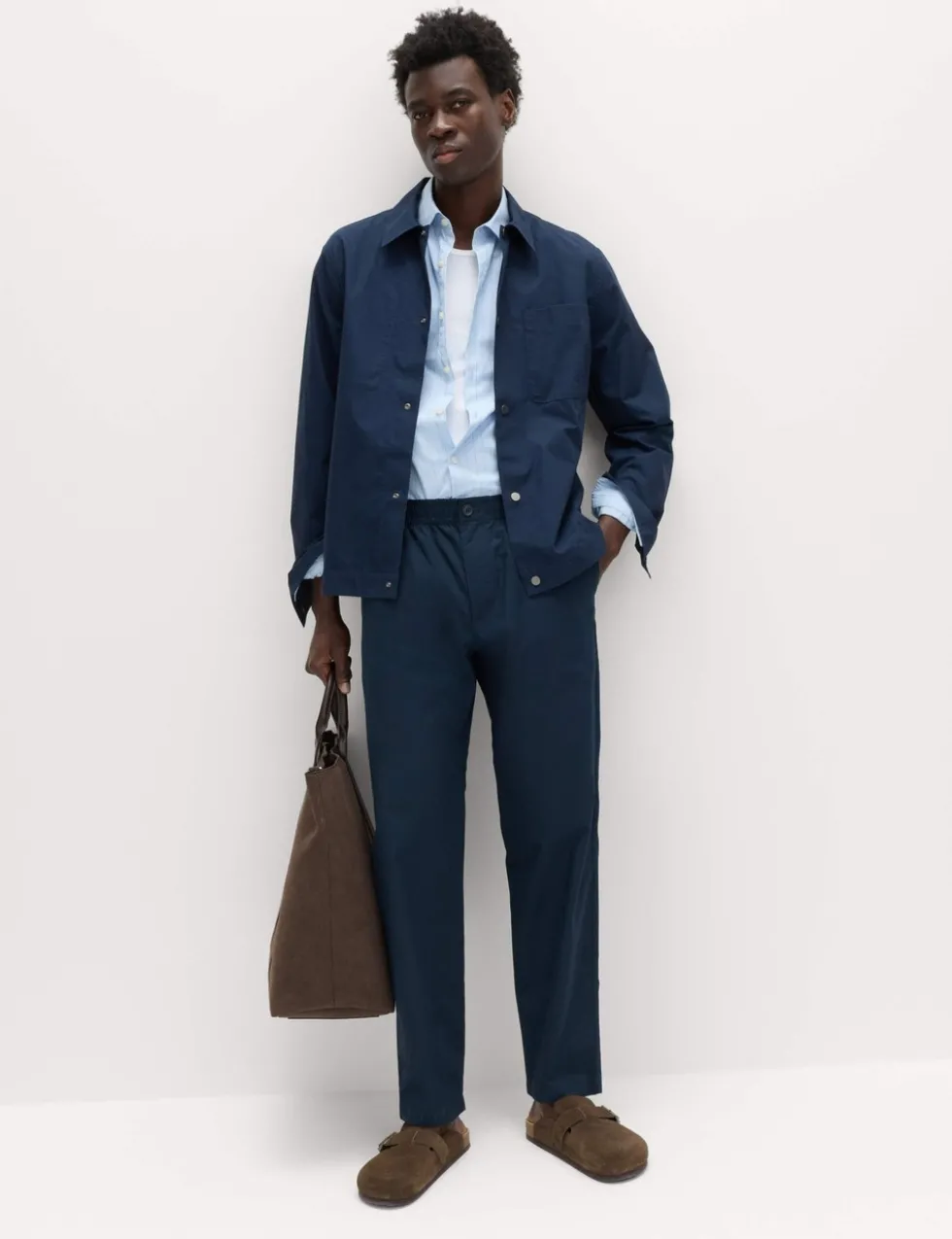 Loose Tapered Fit Lightweight Trousers