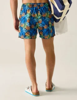 Loras Floral Quick Dry Pocketed Swim Shorts