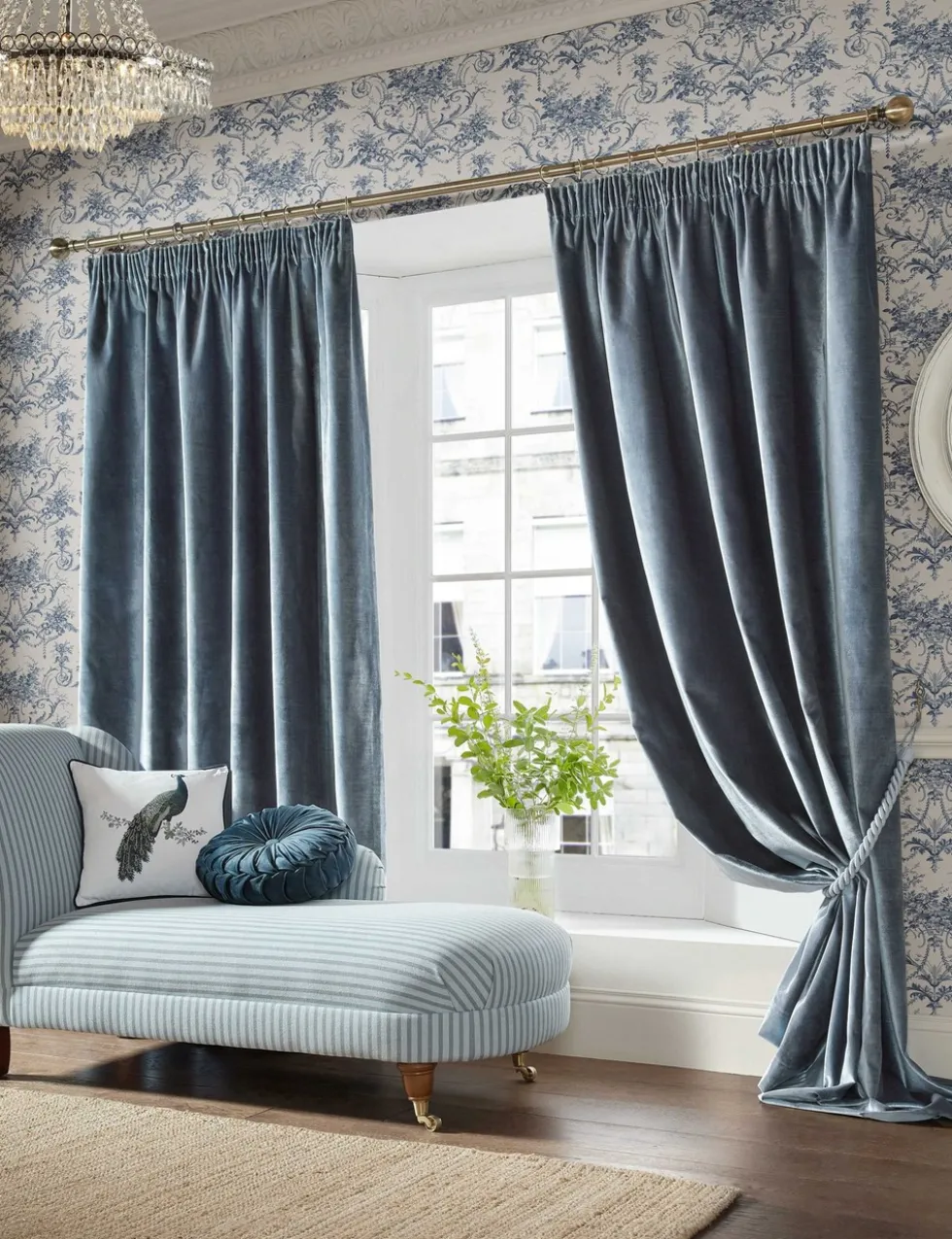 Loretta Pencil Pleat Curtains