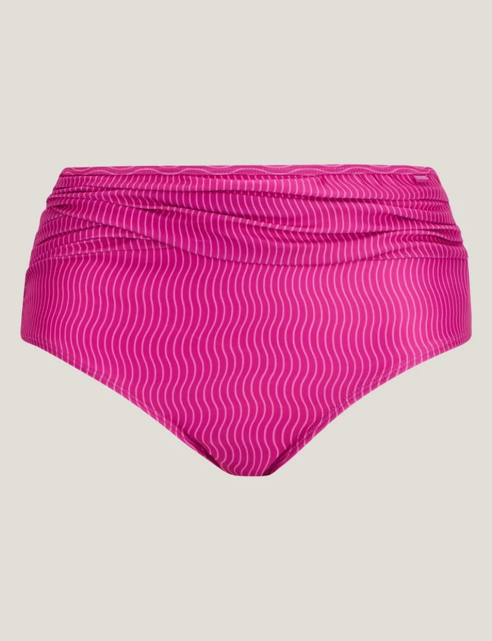 Loria Striped High Waisted Bikini Bottoms