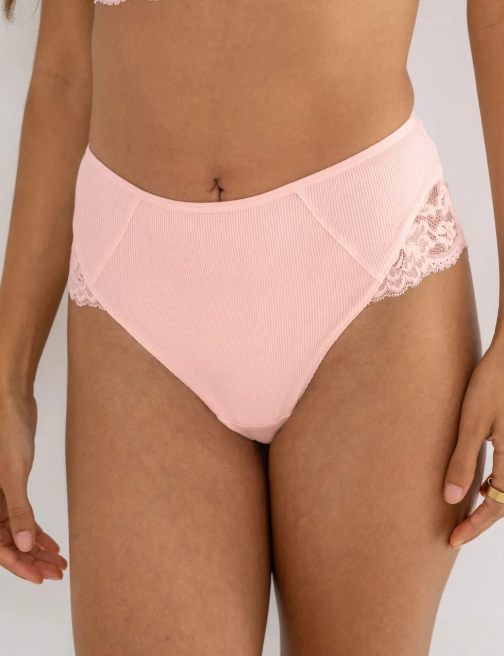 Love To Lounge Cotton Blend High Waisted Briefs