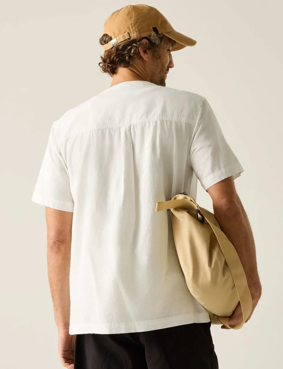 Lovrey Cotton Linen Blend Short Sleeve Shirt
