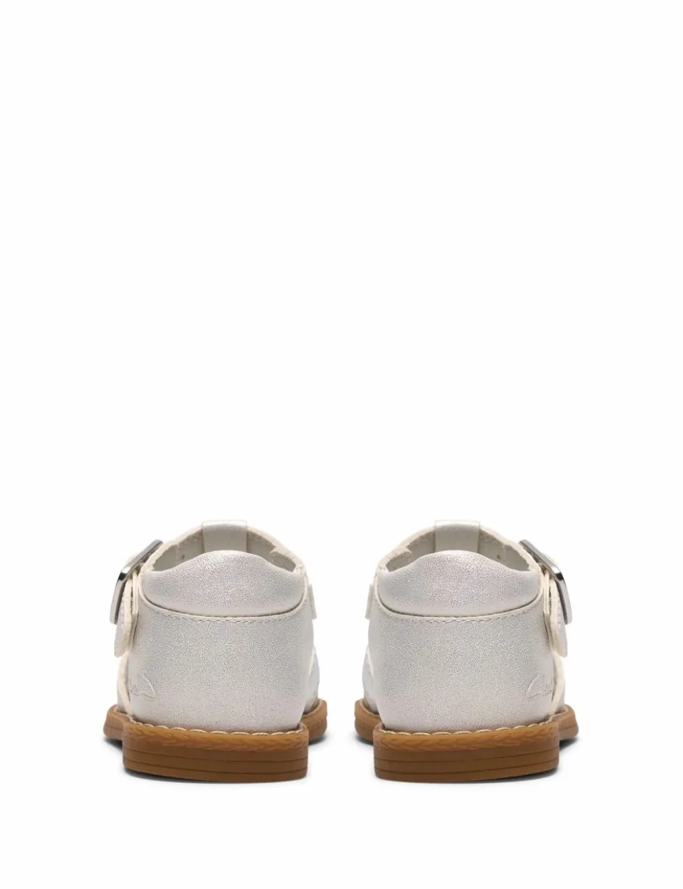 Luana Bow T-Bar White Sandals (4-6 Small)