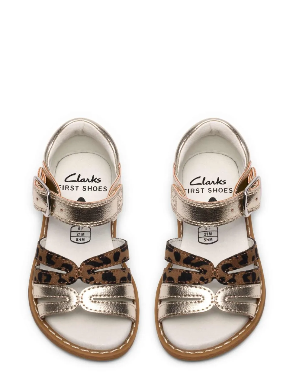 Luana Leopard Print Sandals (4-6 Small)