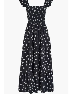 Lucy Pure Cotton Polka Dot Maxi Dress
