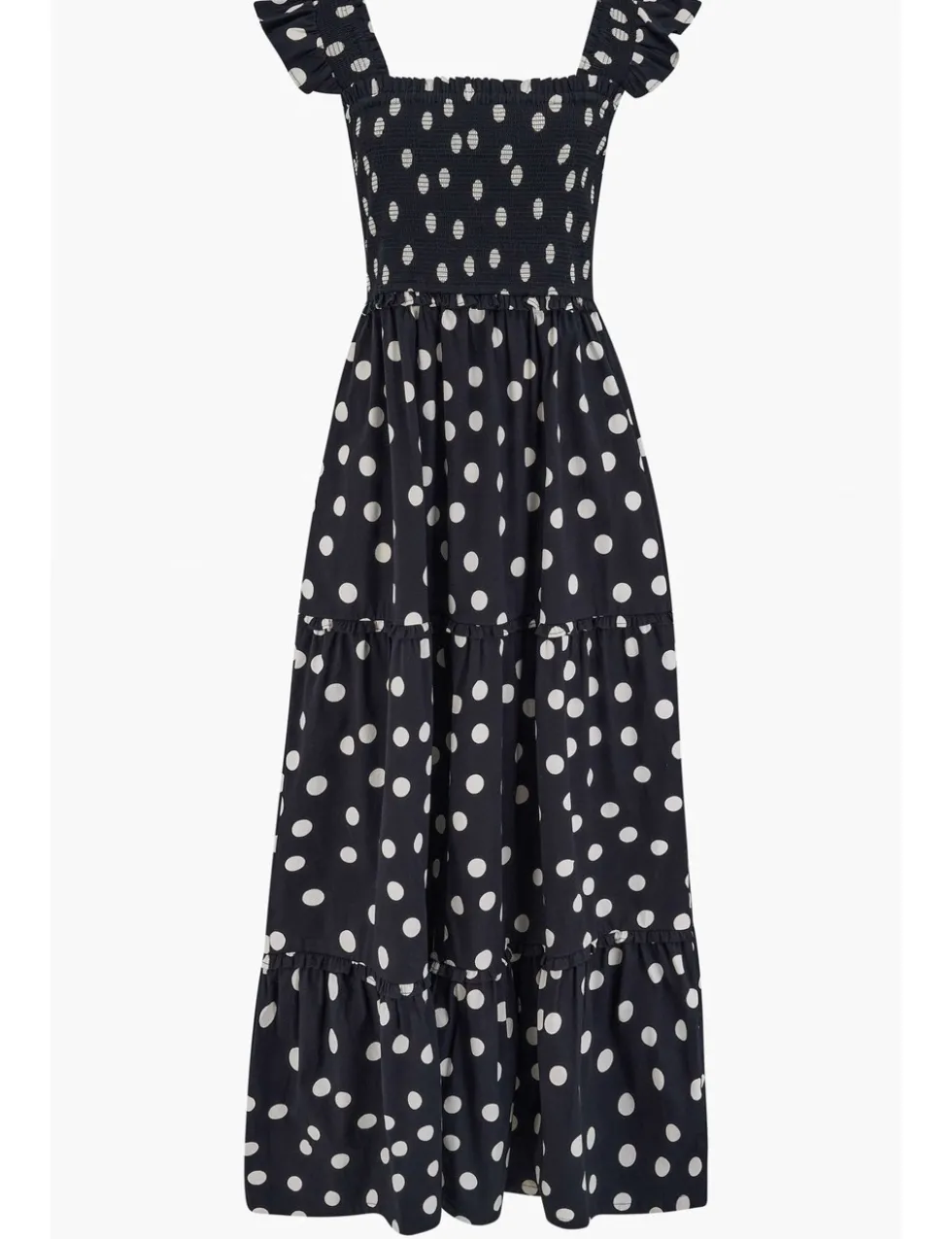 Lucy Pure Cotton Polka Dot Maxi Dress