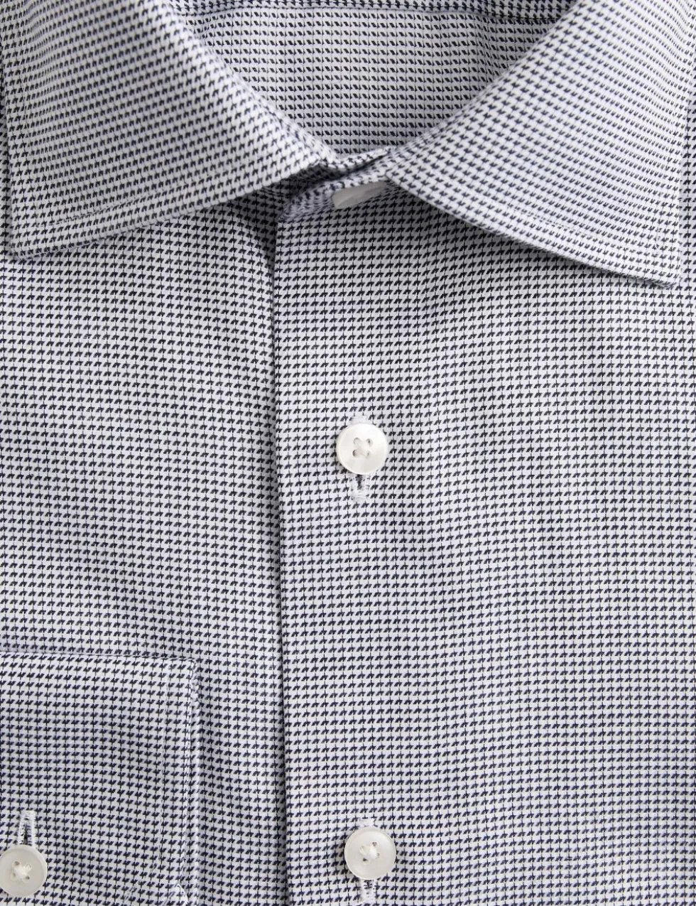 Luxury Cotton Easy Iron Slim Fit Textured Shirt