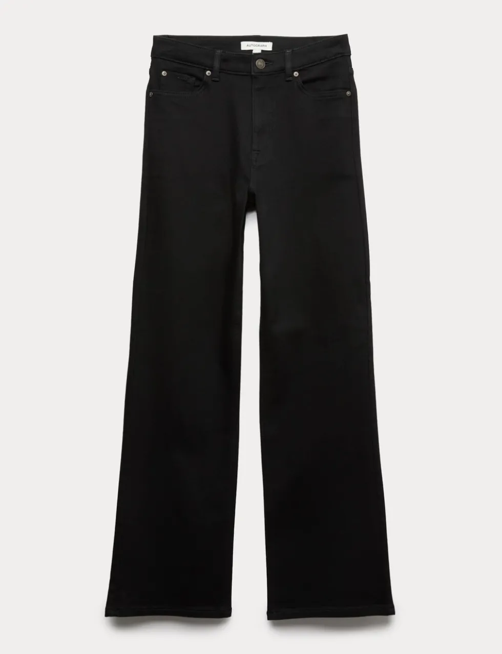 Lyocell Blend High Waisted Flared Jeans