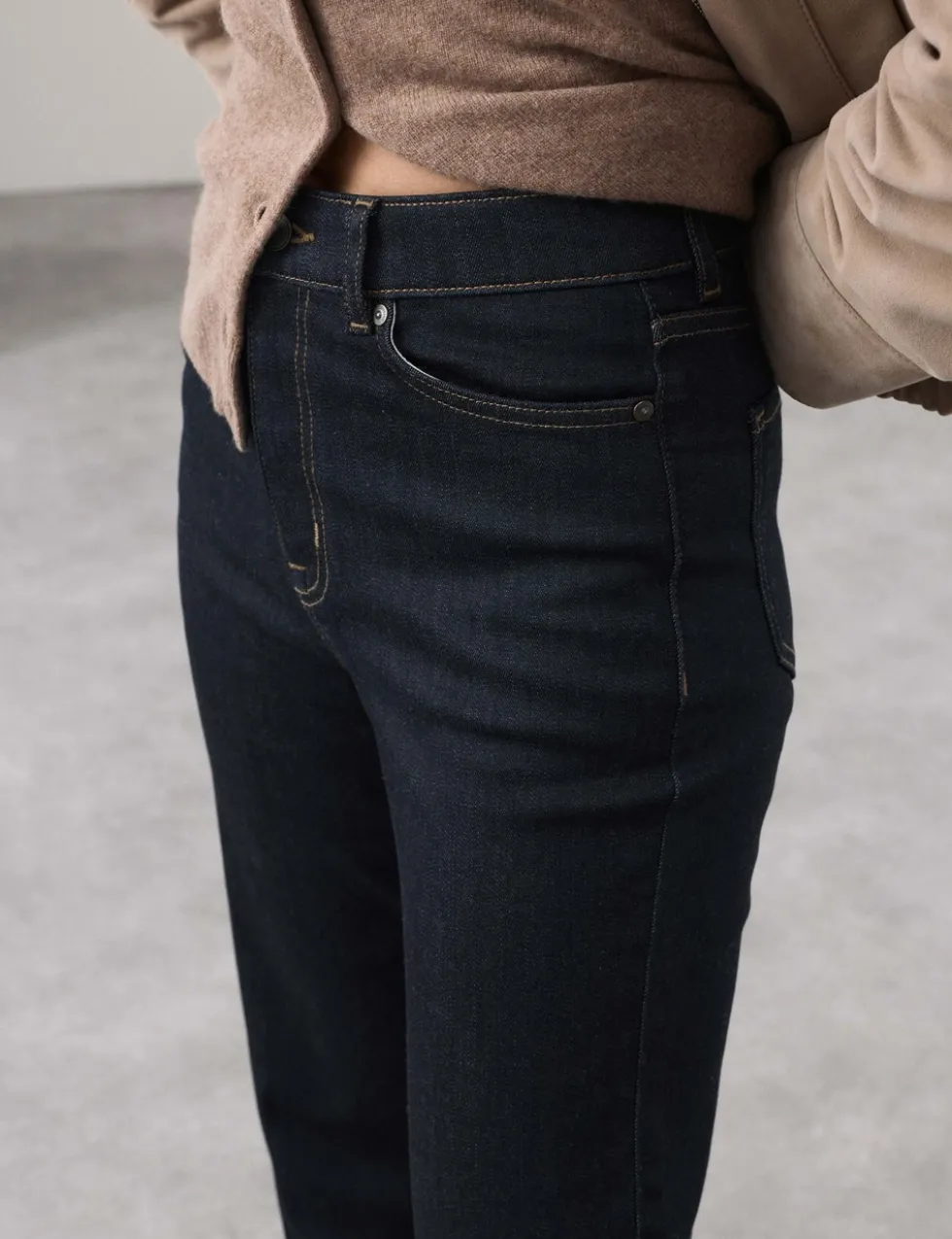 Lyocell Blend High Waisted Flared Jeans